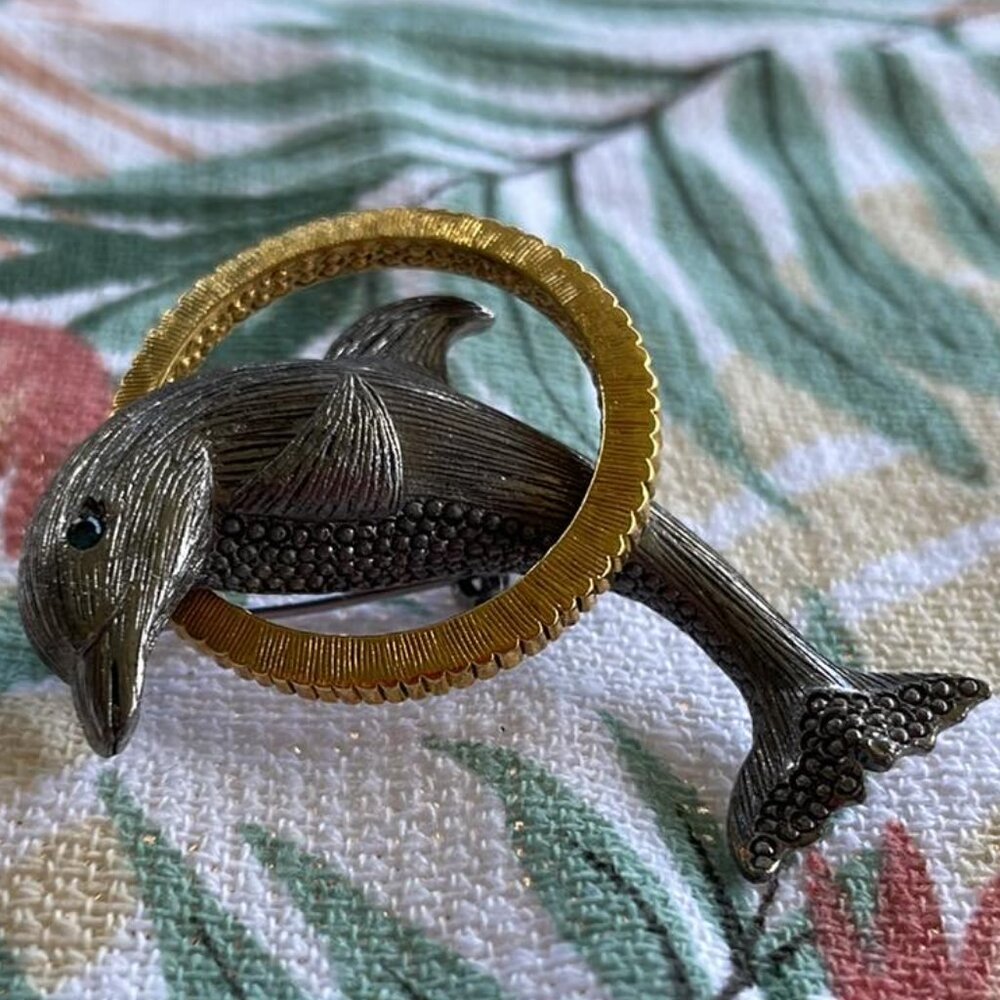 LE Dolphin brooch